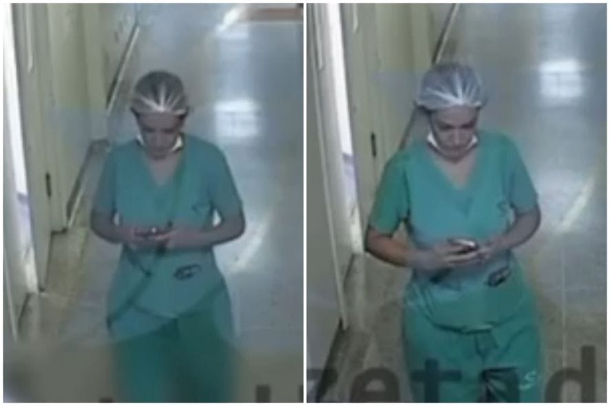 Vídeo mostra médica apagando dentro de hospital dados de celular de amante assassinado
