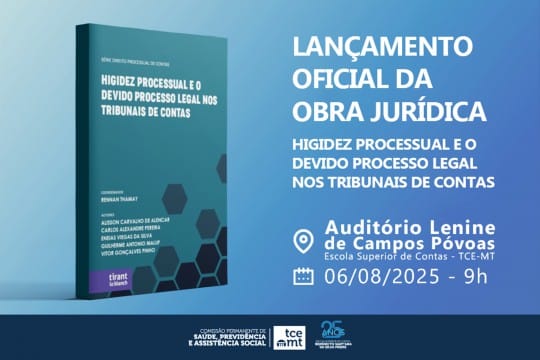 Tribunal de Contas do Estado lança livro sobre direito processual no controle externo