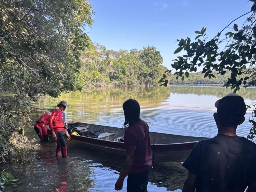 Corpo de Bombeiros localiza corpo de jovem que se afogou no rio Juruena