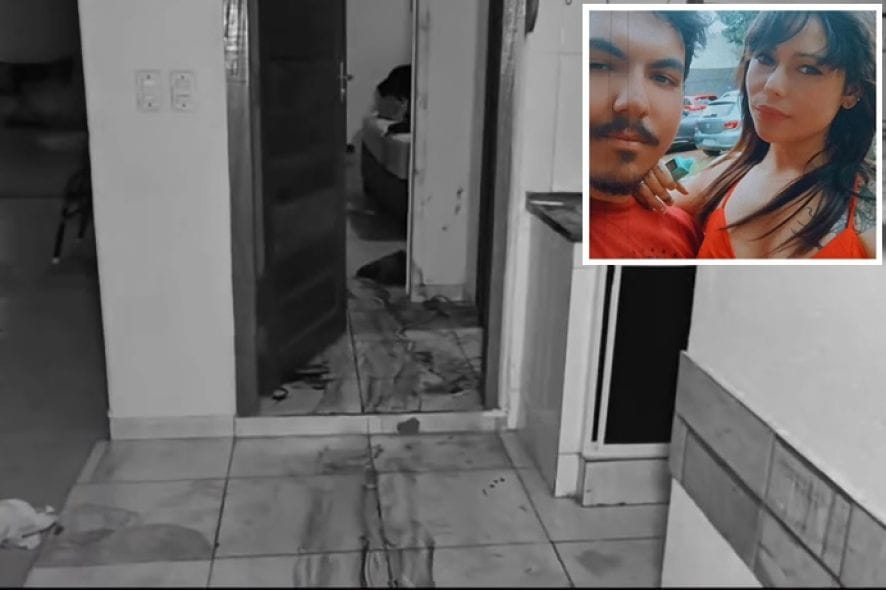 Vídeo mostra rastro de sangue onde fonoaudióloga foi assassinada em Sinop