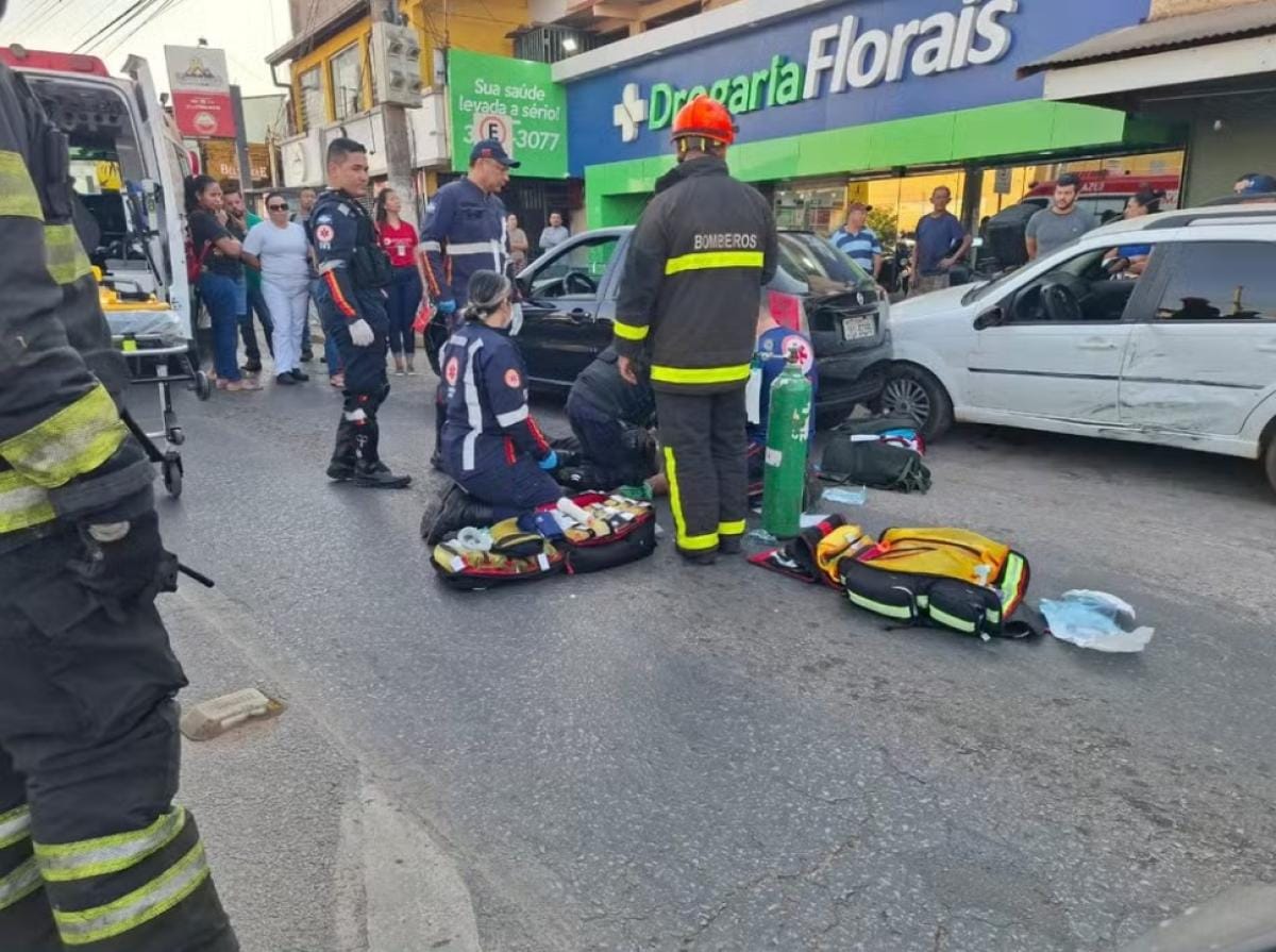 Motorista morre após passar mal e colidir com placa de sinalização em Cuiabá