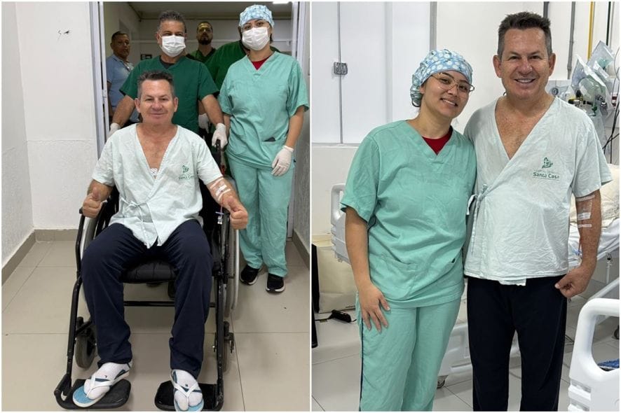 Virgínia Mendes cita "milagre" e mostra governador durante tratamento na Santa Casa