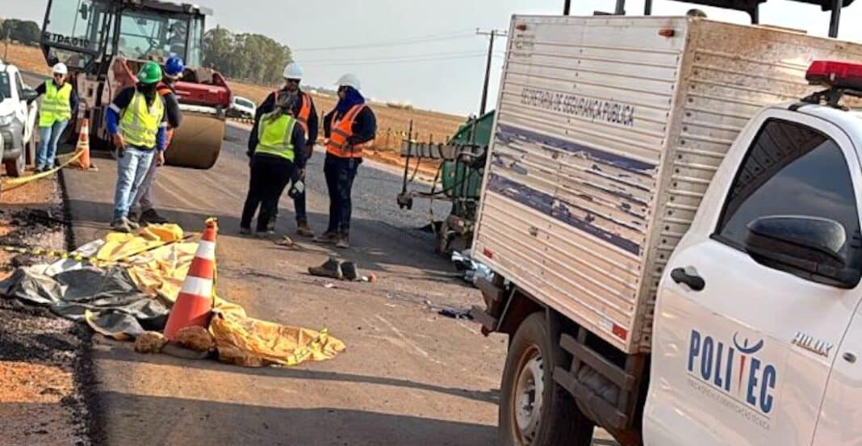 Três trabalhadores morrem em acidente com máquina na obra de duplicação da BR-163 em MT