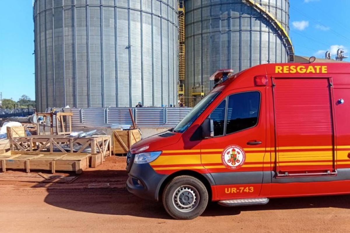 Dois trabalhadores morrem soterrados por grãos em silo de fazenda em cidade de MT