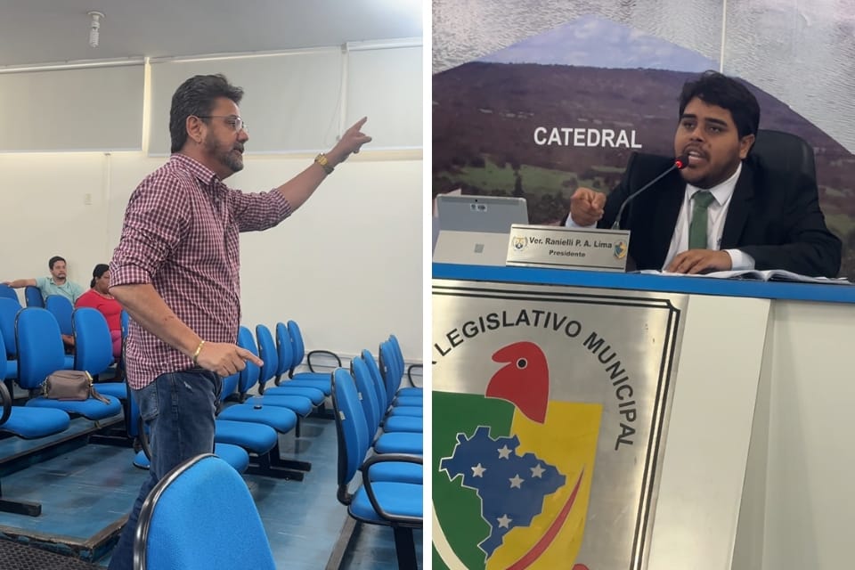 Eder de Moraes se envolve em bate-boca na Câmara de Diamantino para defender filha