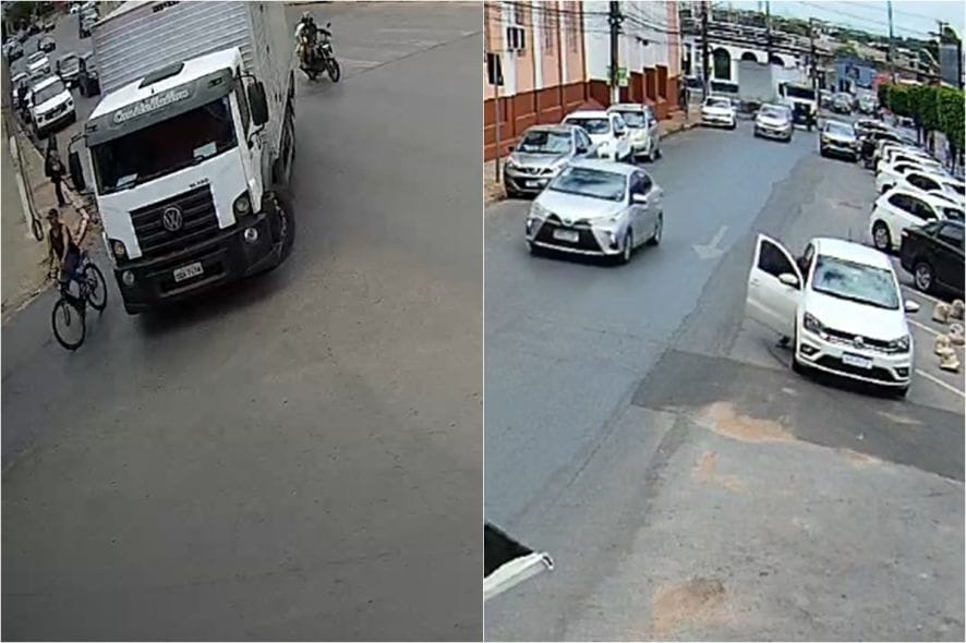Ciclista venezuelano morre atropelado por caminhão no bairro do Porto em Cuiabá