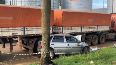 Motorista de Gol morre após colisão com carreta em rodovia estadual de Mato Grosso