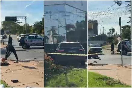 Motociclista morre após batida com Jeep na Avenida Miguel Sutil, em Cuiabá