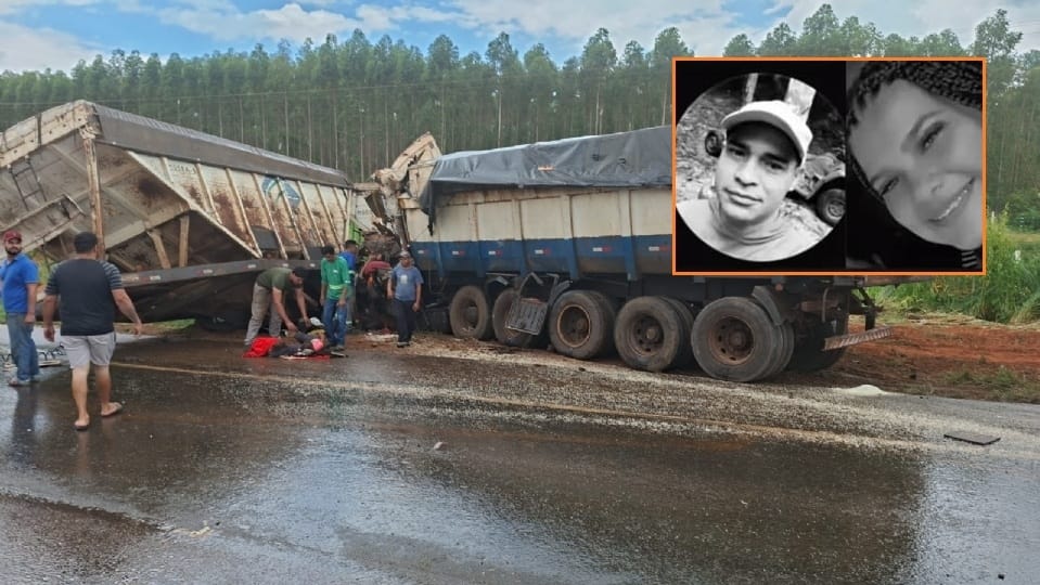 Pai e filha mortos em acidente são identificados como vítimas de acidente na BR-163