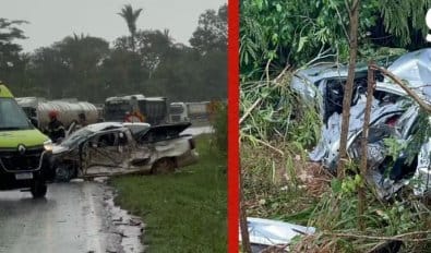 Recém-casados sofrem acidente em MT e noivo morre no local