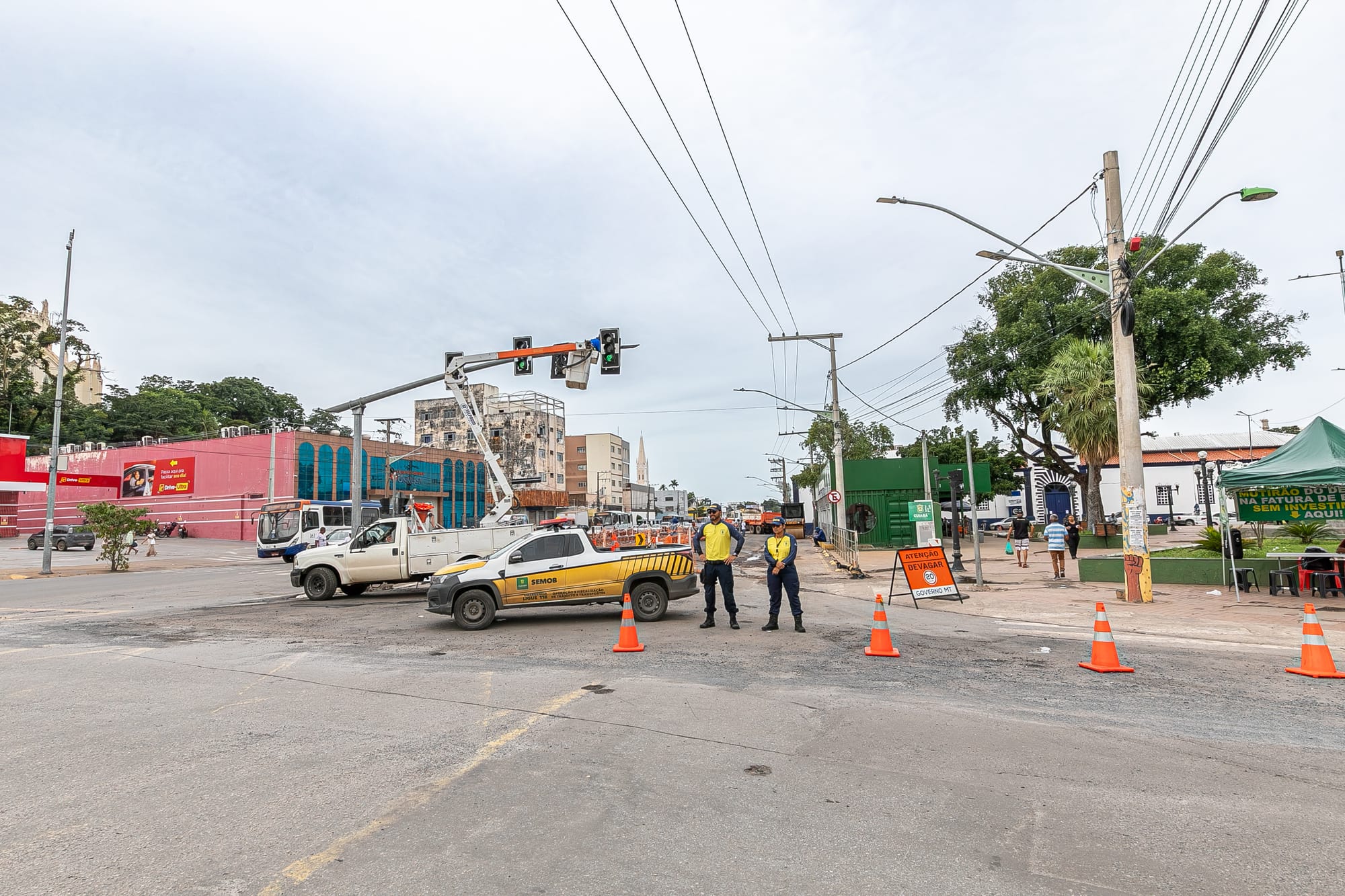 Prainha, Joaquim Murtinho e Dom Bosco têm bloqueio total por causa das obras do BRT