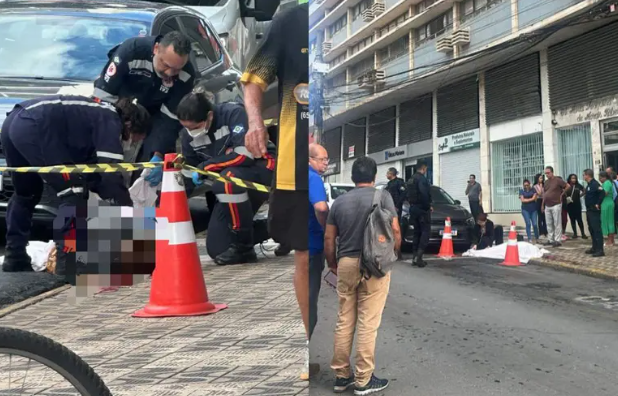 Idosa morre após queda de prédio histórico no Centro de Cuiabá