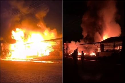 Borracharia é incendiada por criminosos em cidade do interior de Mato Grosso