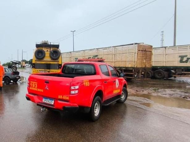 Homem escapa da morte após se envolver em grave acidente em rodovia federal de MT