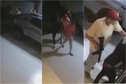 Criminosos armados fazem família refém e trocam tiros com a polícia em MT