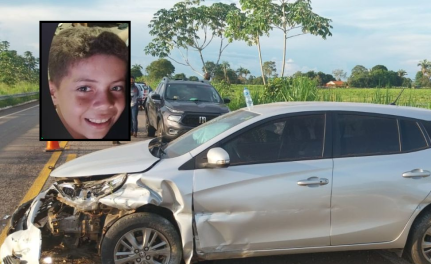 Menino de 11 anos morre em batida de carro e moto em cidade do interior de Mato Grosso