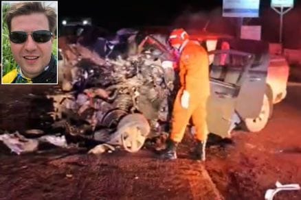 Agrônomo morre em batida entre caminhonete e carreta em Mato Grosso