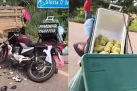 Vendedor de pamonha morre após colidir moto em caminhonete parada
