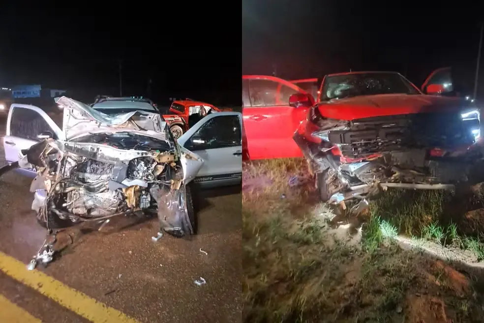 Homem fica preso às ferragens após acidente na BR-163 em cidade do interior de MT