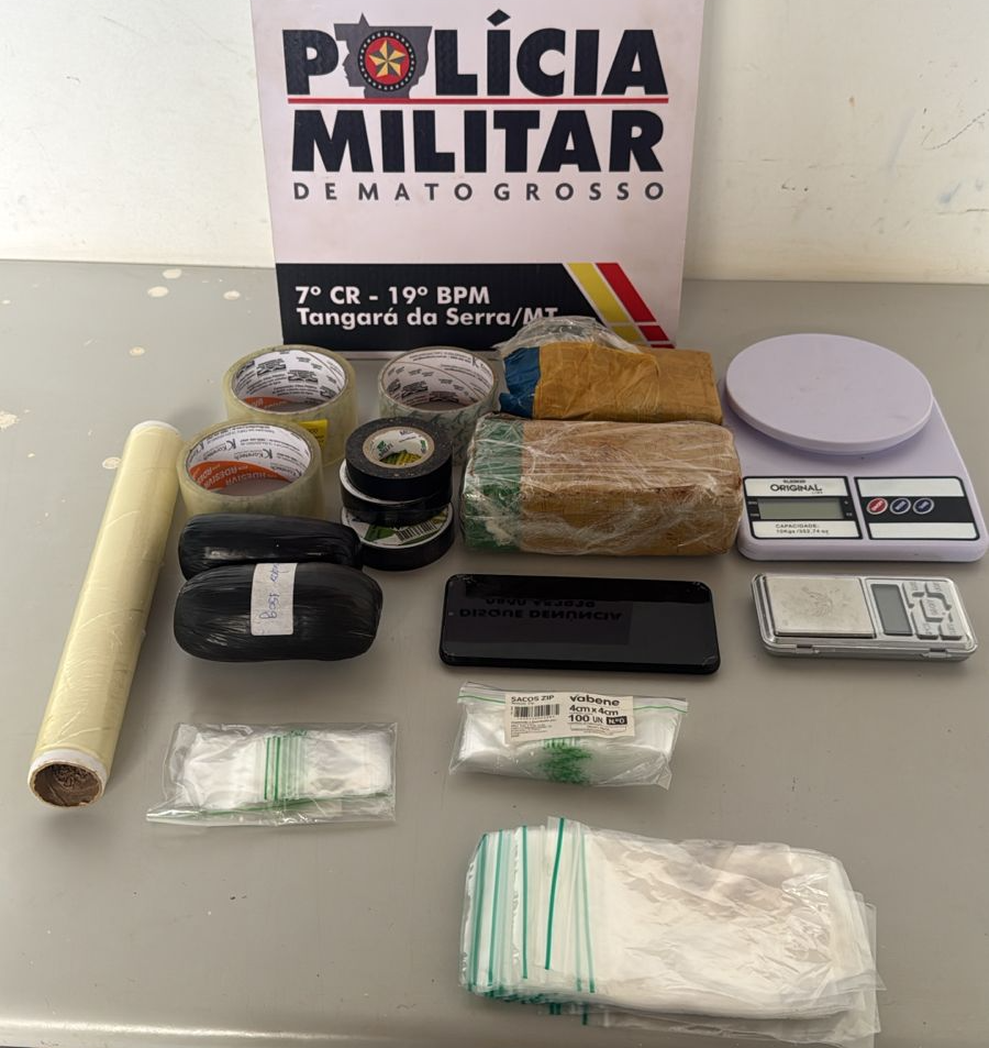 Polícia Militar prende duas mulheres por tráfico de drogas em Tangará da Serra