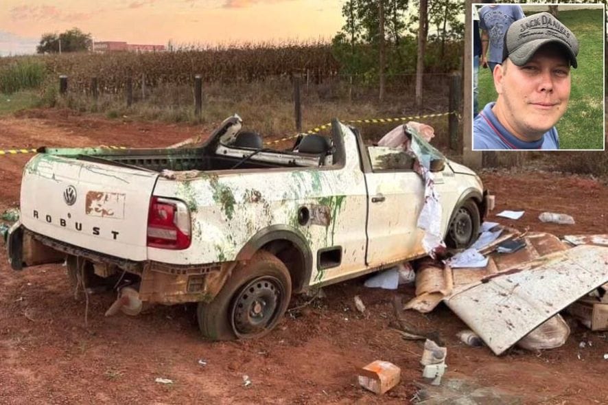 Empresário morre após perder controle de picape e capotar em rodovia federal de Mato Grosso