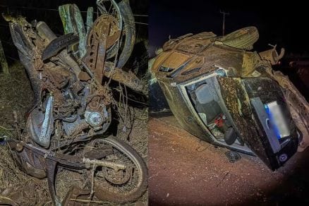 Grávida e dois homens morrem em grave acidente em cidade de Mato Grosso