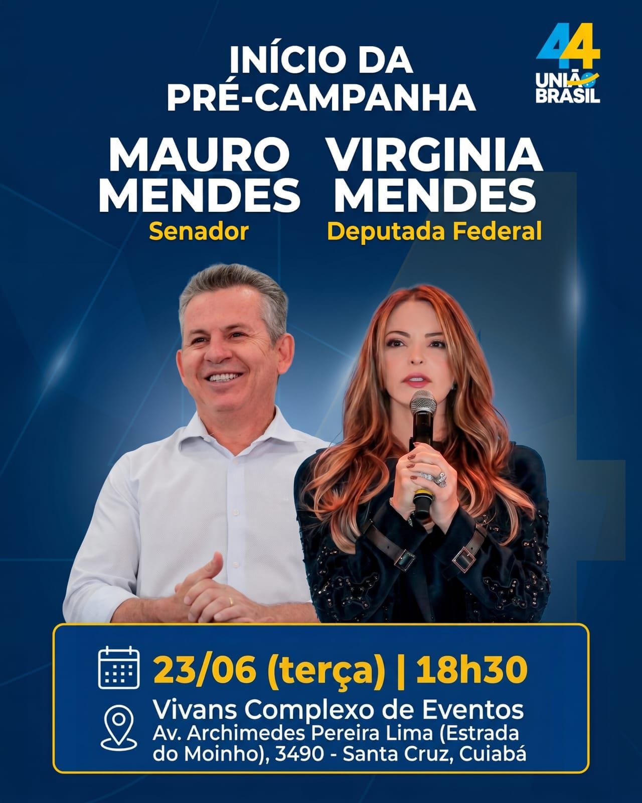 Casal Mendes lança pré-campanha ao Senado e Câmara