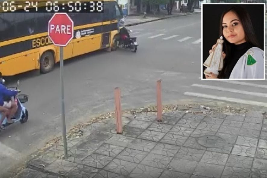 Estudante de fisioterapia morre em acidente entre moto e ônibus em cidade do interior de MT