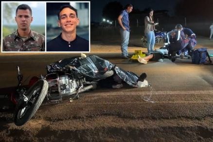 Soldado do Exército e jovem morrem em batida entre motos em cidade de Mato Grosso