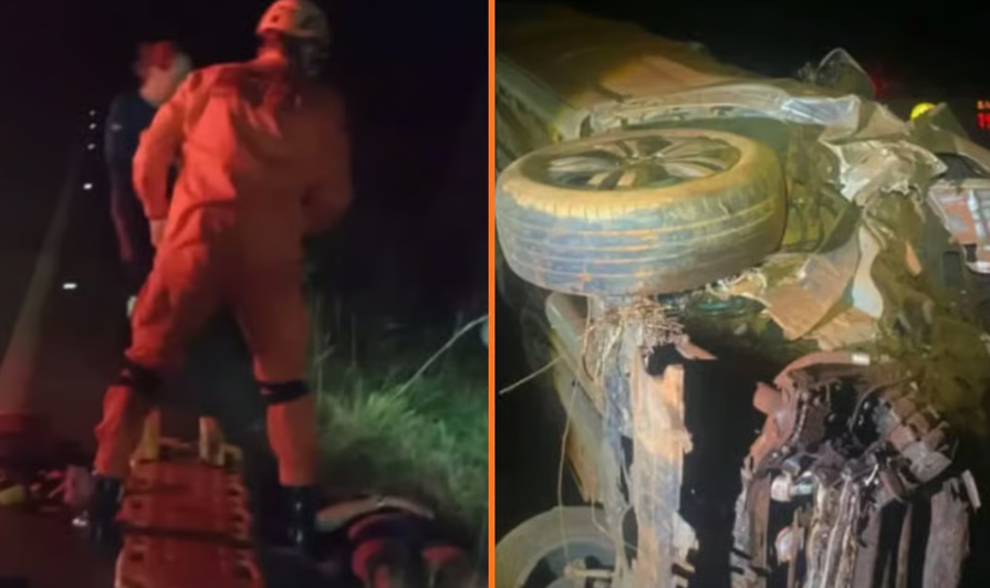 Caminhonete capota na MT-235 e deixa três mulheres feridas em Campo Novo do Parecis
