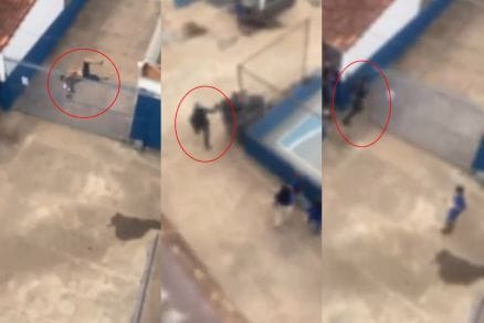 Suspeito invade escola de Várzea Grande durante fuga da Polícia Militar
