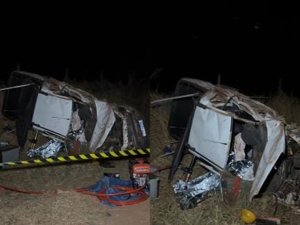 Homem morre em grave acidente entre carro e carreta em cidade de Mato Grosso