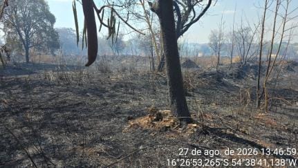 Homem é preso após colocar fogo em fios para furtar cobre e provocar incêndio em MT