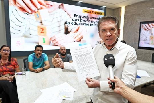 Sérgio Ricardo anuncia ponto de controle para garantir piso da educação infantil