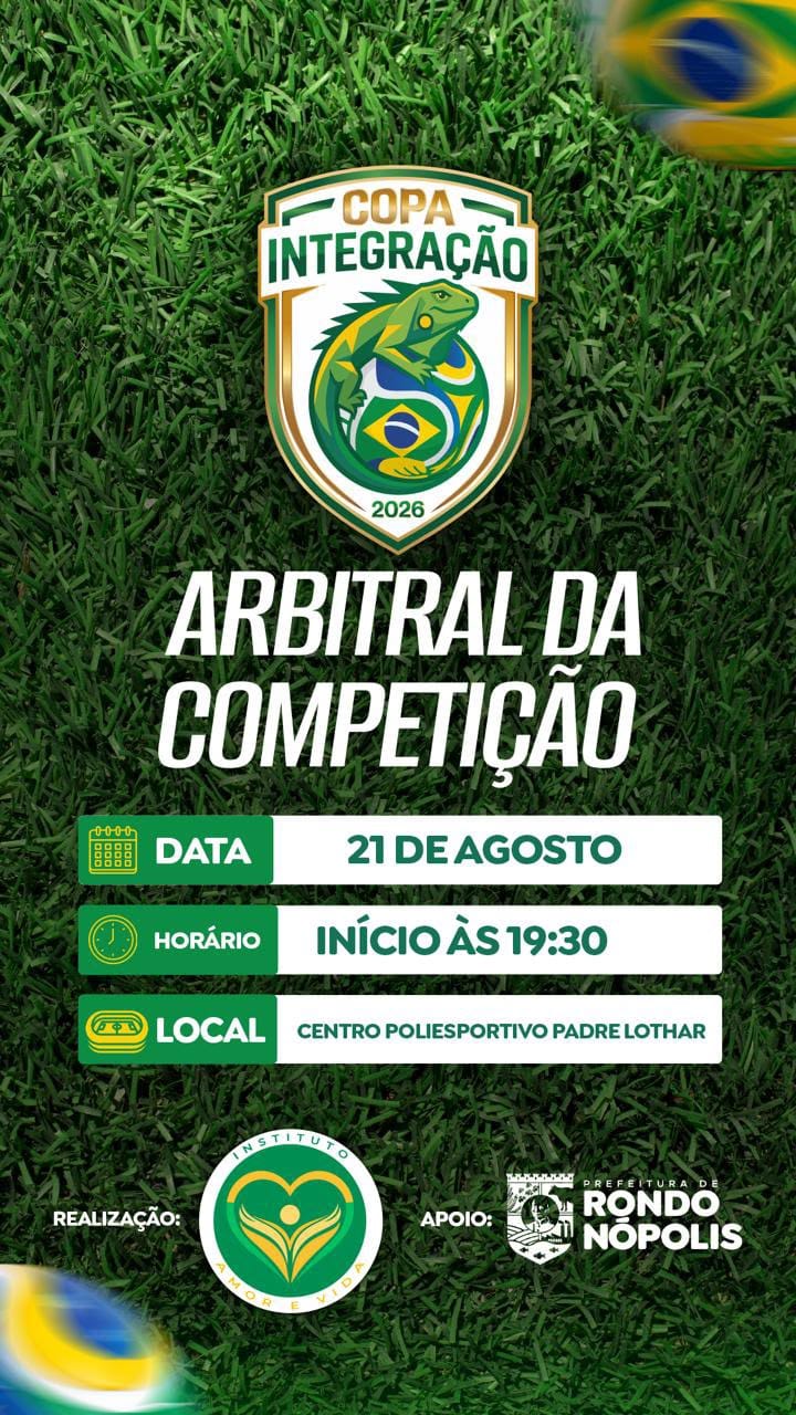 1ª Copa Integração reúne equipes de futebol masculino e feminino em Rondonópolis