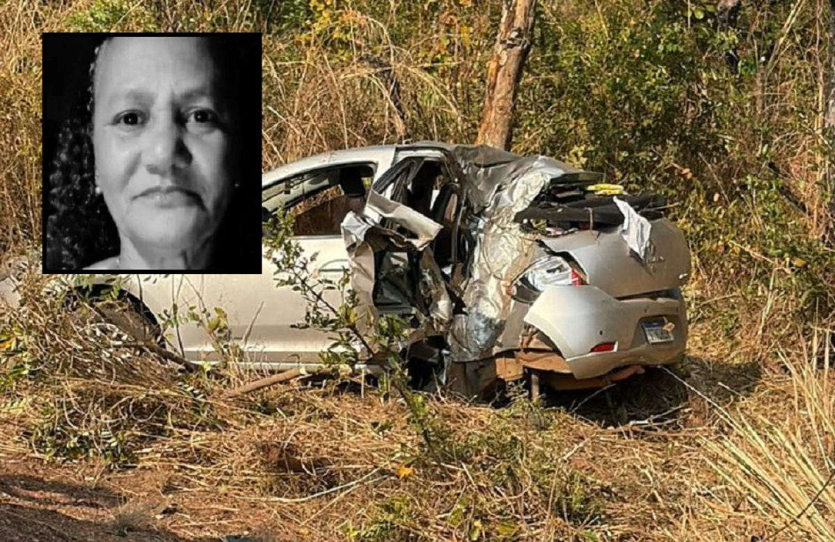 Mulher morre e dois ficam feridos após carro capotar em cidade do interior de MT