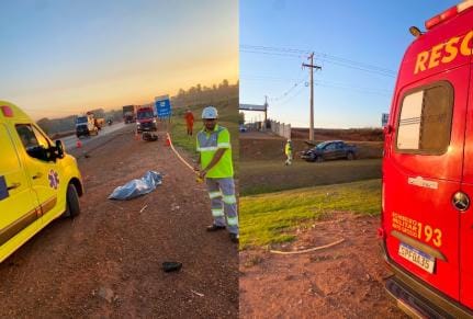 Um morre e dois ficam feridos em acidente grave entre moto e Toro em cidade de Mato Grosso