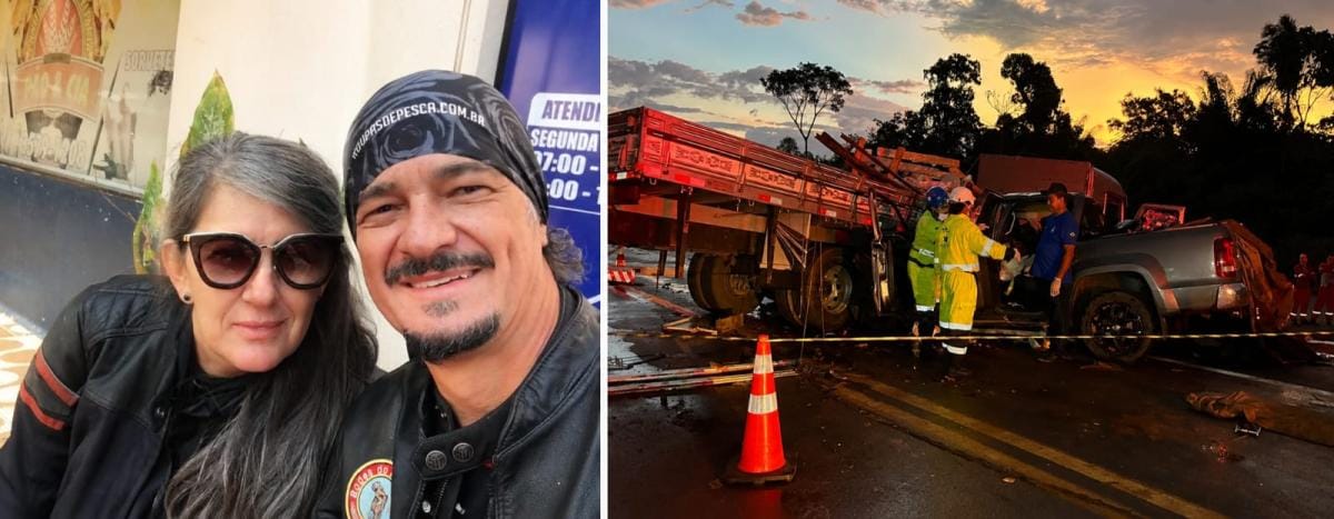 Casal morre em acidente entre carreta e caminhonete em cidade do interior de Mato Grosso
