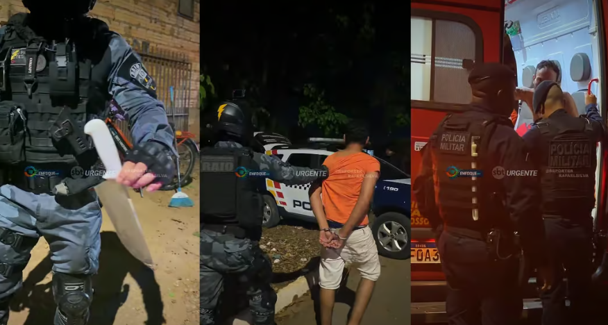 Homem esfaqueia marido que agredia mulher em festa e acaba preso em MT