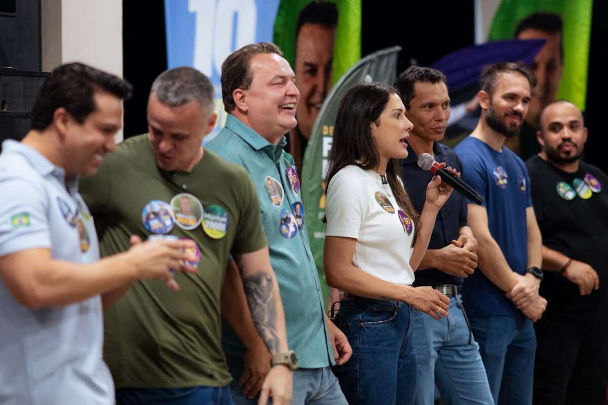 Flávio Bolsonaro pede voto para Wellington e diz que PL vai “recolocar Mato Grosso nos trilhos”