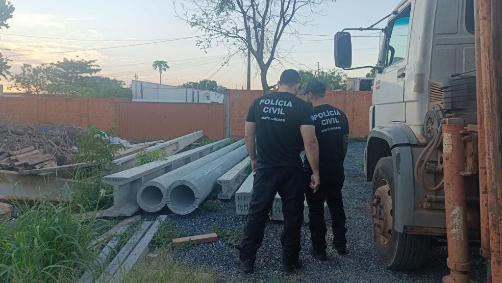PC cumpre mandados e mira esquema de furto e receptação de materiais em Várzea Grande