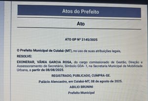 Abílio exonera vice-prefeita de Cuiabá do cargo de secretária da Semob