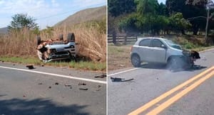 Homem morre e prefeita de Barão fica ferida em acidente em rodovia de Mato Grosso