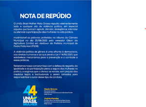 UB repudia fala de vereador do partido que mandou prefeita 'tomar vergonha'