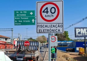 Prefeitura de Várzea Grande reduz limite de velocidade de fiscalização eletrônica