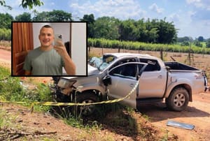 Homem morre em acidente com capotamento de Hilux em zona rural de cidade do interior de MT