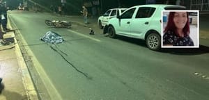 Mulher morre em grave acidente entre carros e motocicleta em avenida de Várzea Grande