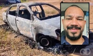 Motorista de aplicativo é morto a pedradas e tem carro incendiado em Várzea Grande