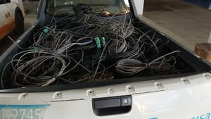 Programa Cidade Limpa em Sinop já retirou mais de 400 quilos de cabos irregulares das vias públicas