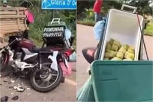 Vendedor de pamonha morre após colidir moto em caminhonete parada
